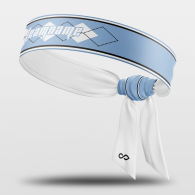 Carolina Blue - Custom Sports Sweat-Wicking Tie Headband NBK082