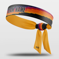 Sun Fire - Custom Sports Sweat-Wicking Tie Headband NBK094