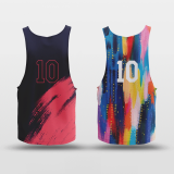 Colorful Black - Customized Reversible Quick Dry Basketball Jersey NBK102