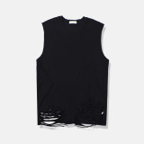 Unisex 180GSM Heavyweight Ripped Cotton Tank Top BE-7504
