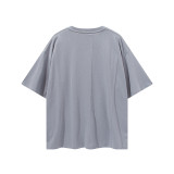 Unisex 220GSM Heavyweight Cotton Splicing T-Shirt BE-1303