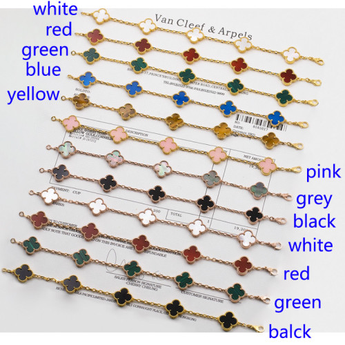 5XVA180K  Popular bracelets 5 flowers normal size1.5cm flower