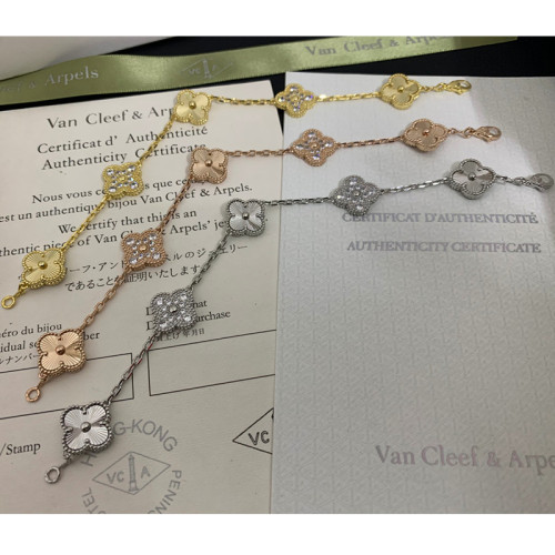 5XVA201K  Popular bracelets 5 flowers normal size1.5cm flower