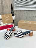 ZJXA9 Popular leather + knitted heels