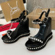 ZJ4A11 Popular leather High heels12cm heel