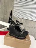 J4A47Z  High quality leather sandals 12cm heel