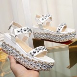 ZJ4A49 Popular leather High heels 6.5cm