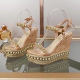 ZJ4A50 Popular leather High heels 12cm heel