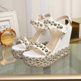 ZJ4A48 Popular leather High heels 12cm heel