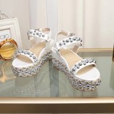 ZJ4A49 Popular leather High heels 6.5cm