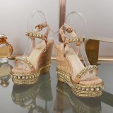 ZJ4A50 Popular leather High heels 12cm heel