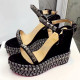 ZJ4A58 Popular leather High heels 12cm heel