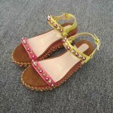 ZJ4A63 Popular leather High heels 6cm