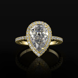 P5QA1J Popular Moissanite Jewelry Wedding Diamond Ring