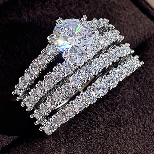 P5QA22J  Popular Moissanite Jewelry Wedding Diamond Ring