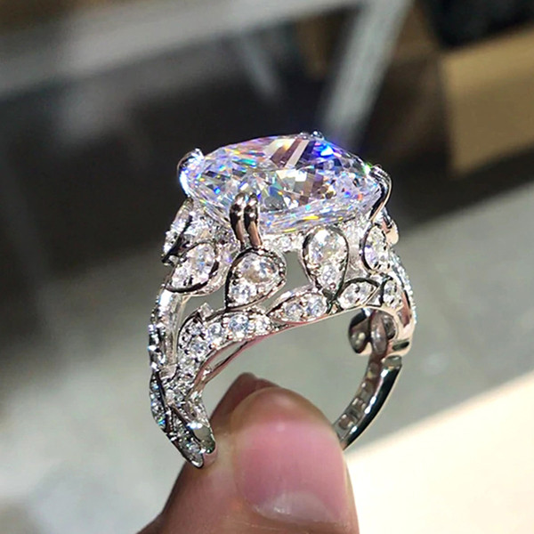 P5QA45J Popular Moissanite Jewelry Wedding Diamond Ring