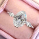 P5QA28J  Popular Moissanite Jewelry Wedding Diamond Ring