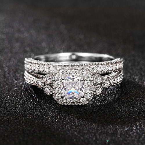 P5QA18J  Popular Moissanite Jewelry Wedding Diamond Ring