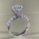 P5QA23J  Popular Moissanite Jewelry Wedding Diamond Ring