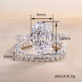 P5ZA1J Popular Moissanite Jewelry Wedding Diamond Ring