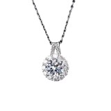 P5ZA4J Popular Moissanite Jewelry Wedding Diamond Necklaces