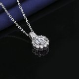 P5ZA4J Popular Moissanite Jewelry Wedding Diamond Necklaces