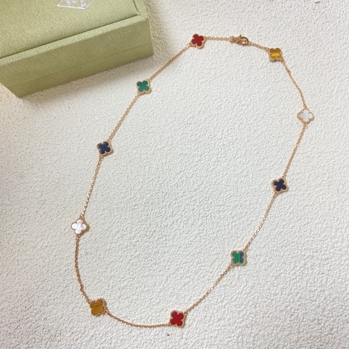55QVA255X Popular mini 10 flower Necklaces