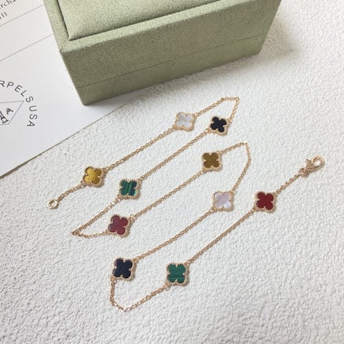 55QVA255X Popular mini 10 flower Necklaces