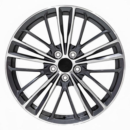 Cadillac CTS 21 inch 9J forged wheels alloy 6061 gun metal machine face and bright black