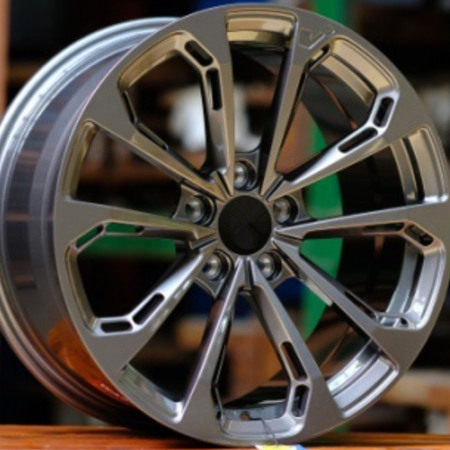 Cadillac ATS 18 inch 9J forged wheels Aluminium alloy 6061 gun metal  and bright black