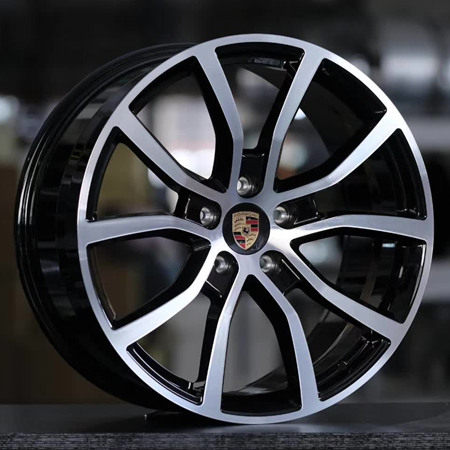 Porsche Macan 21 inch 11J forging wheels Aluminum alloy 6061 T6 bright black machine face