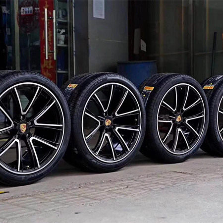Porsche Panamera E-Performance 21 inch forged wheels Aluminum alloy bright black machine face