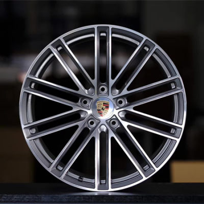 Porsche Macan 21 inch 9J forged wheels alloy 6061 gun metal machine face and gray machine face