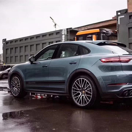 Porsche Cayenne 21 inch 10J forged wheels Aluminum alloy 6061 Bright gray machine face and bright black