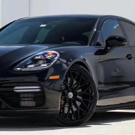 Porsche Taycan 19 inch 8.5J forged wheels Aluminum alloy 6061 bright black and Matte black