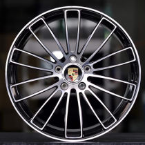 Porsche Panamera 21 inch 11.5J forging wheels Aluminum alloy 6061 T6 bright black machine face