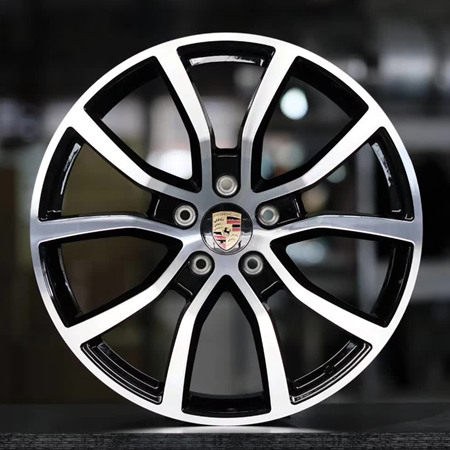 Porsche Macan 21 inch 11J forging wheels Aluminum alloy 6061 T6 bright black machine face