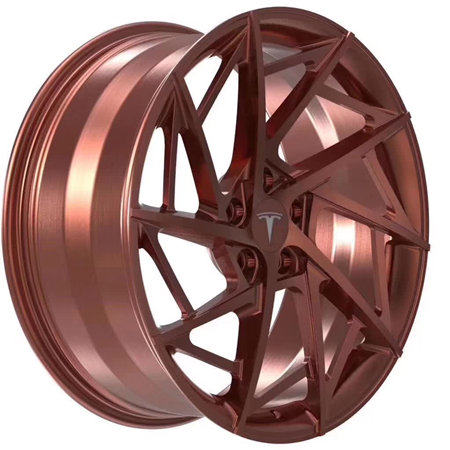 Tesla Model 3 21 inch 9J forged wheels Aluminum alloy 6061 bright black or red bronze