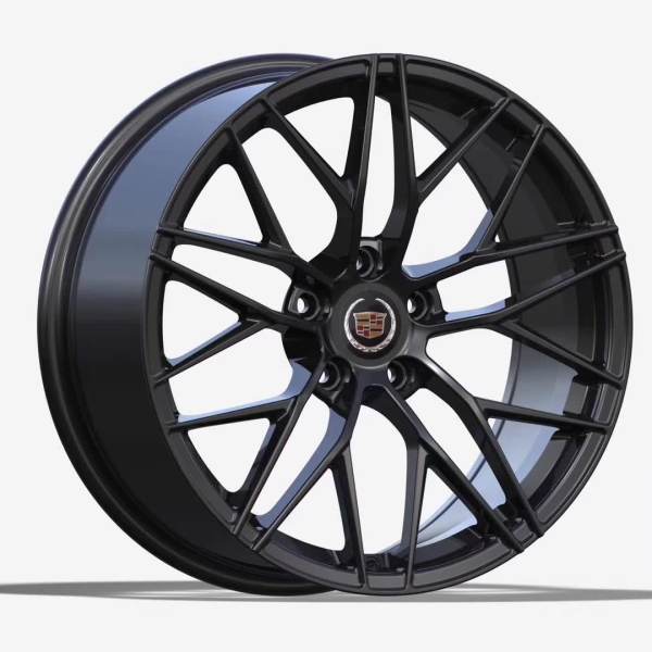 Custom Cadillac forged wheels 17  18  19  20  21  22  23  24  staggered design black
