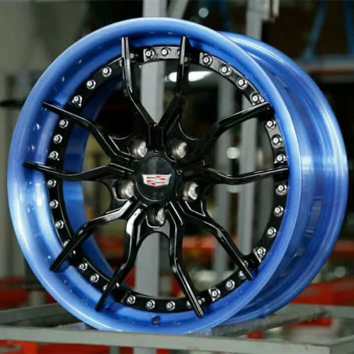Step Lip Cadillac XT6 forged 2-Piece wheels 18 19 20 21 22 23 inch design black