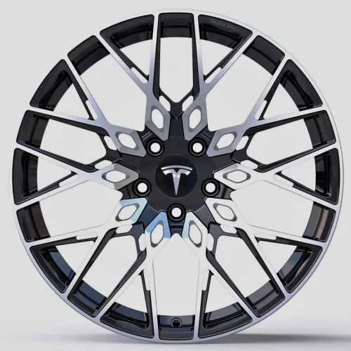 Tesla Model 3 18x8.5J forged wheels Bright Black Machine Face Aluminum alloy 6061