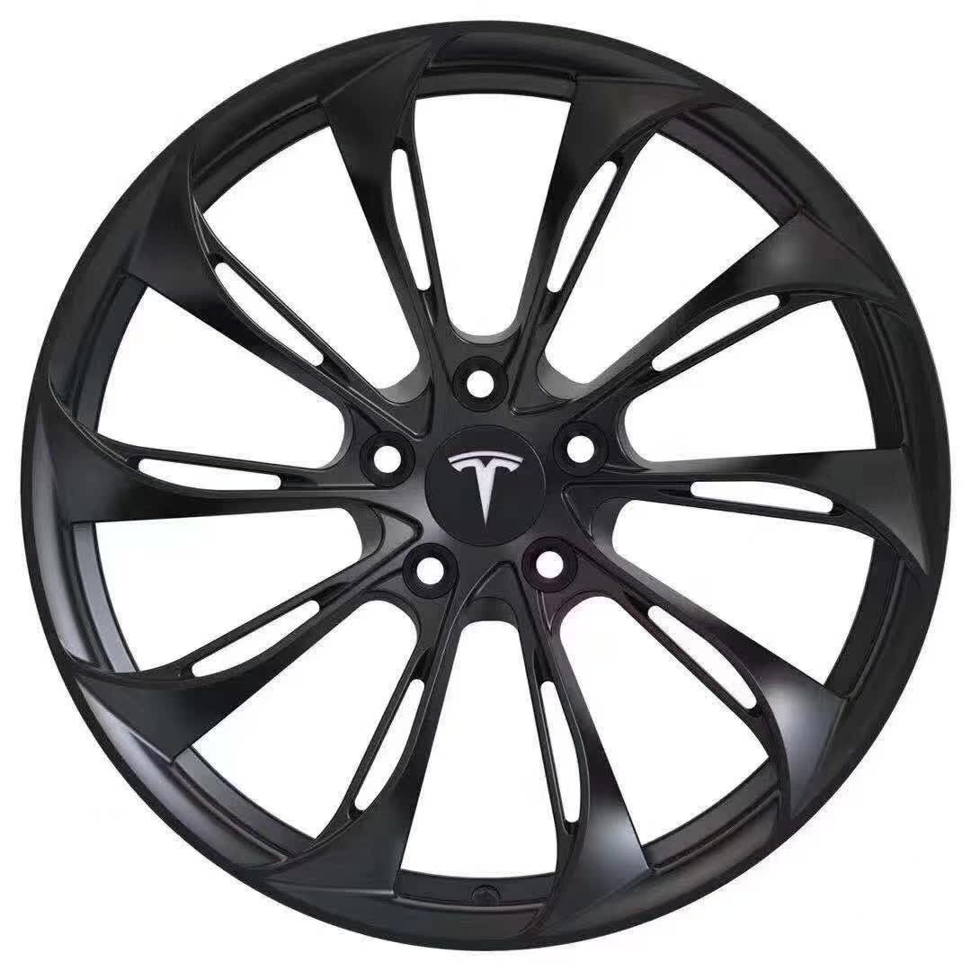 Custom Tesla 23 inch wheels