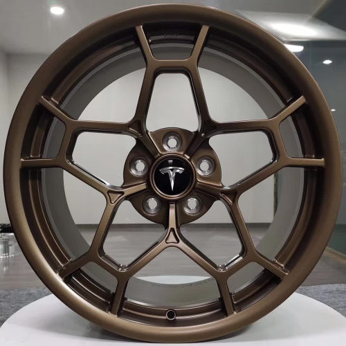 Tesla Model 3 18x8J forged wheels Bright Bronze Aluminum alloy 6061