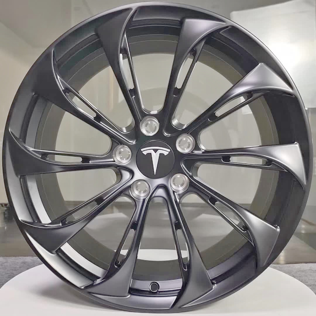 Custom Tesla 21 inch wheels