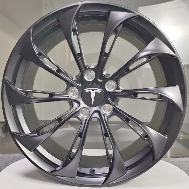 For Tesla Model Y 21x10J forged wheels Aluminum alloy 6061 bright black or Matte black