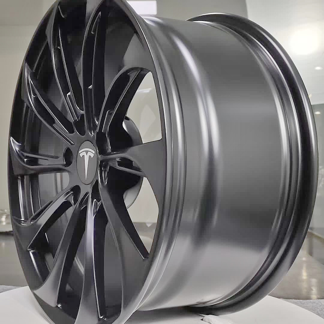 Custom Tesla 22 inch wheels