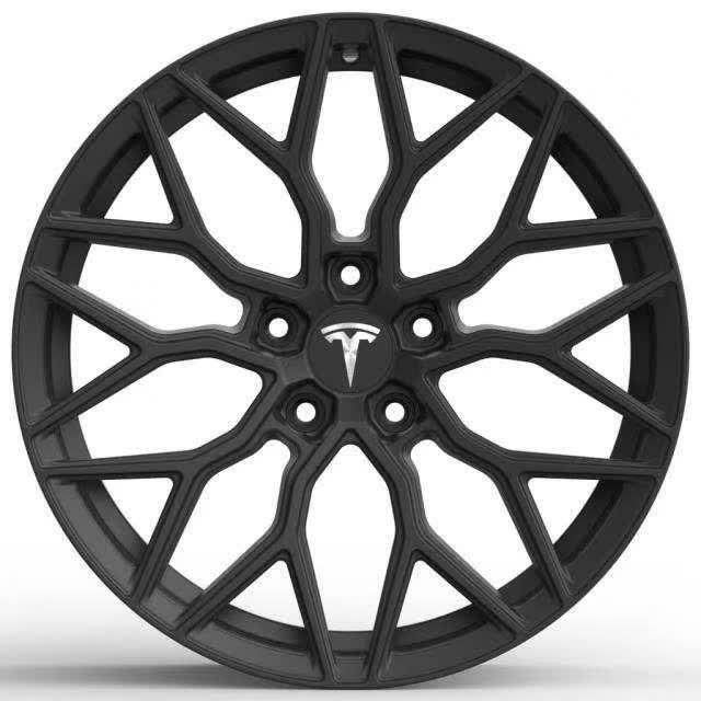 For Tesla Model S 19x8.5J forged wheels Matte black Aluminum alloy 6061