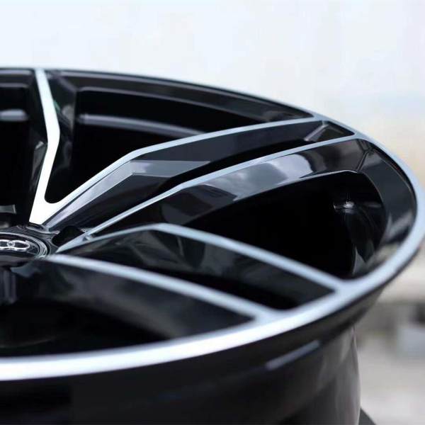 For Audi A7 20x8.5J 5X112 Forged Wheels Bright Black Machine Face Aluminum Alloy 6061