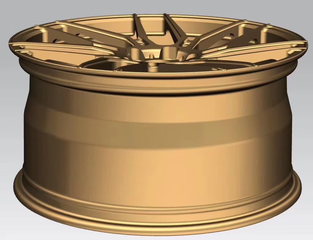 Golden 23 inch rims 7 spokes