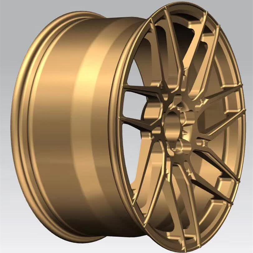 Golden 22 inch rims 7 spokes